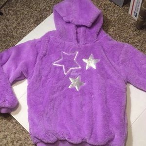 Betsey Johnson fleece hoodie Sz large